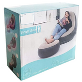 Single Seater Inflatable Sofa with Foot Rest – Ergonomic, Comfortable & Portable